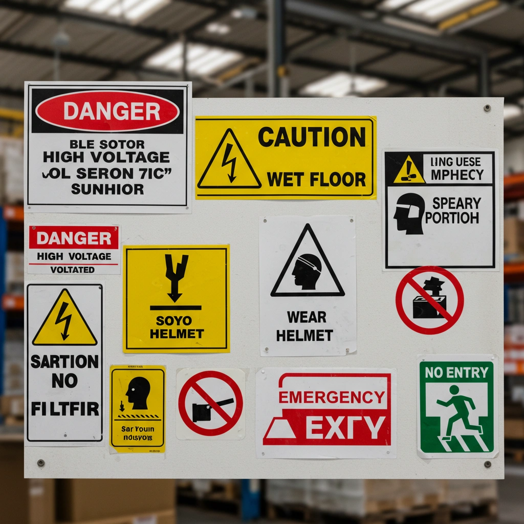 premade safety signs benefits and drawbacks