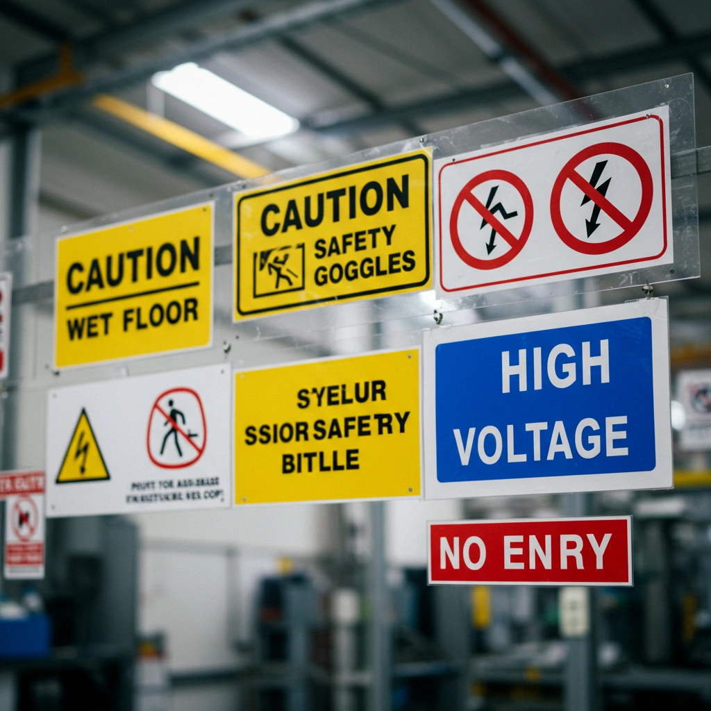 Premade Safety Signs for workplace