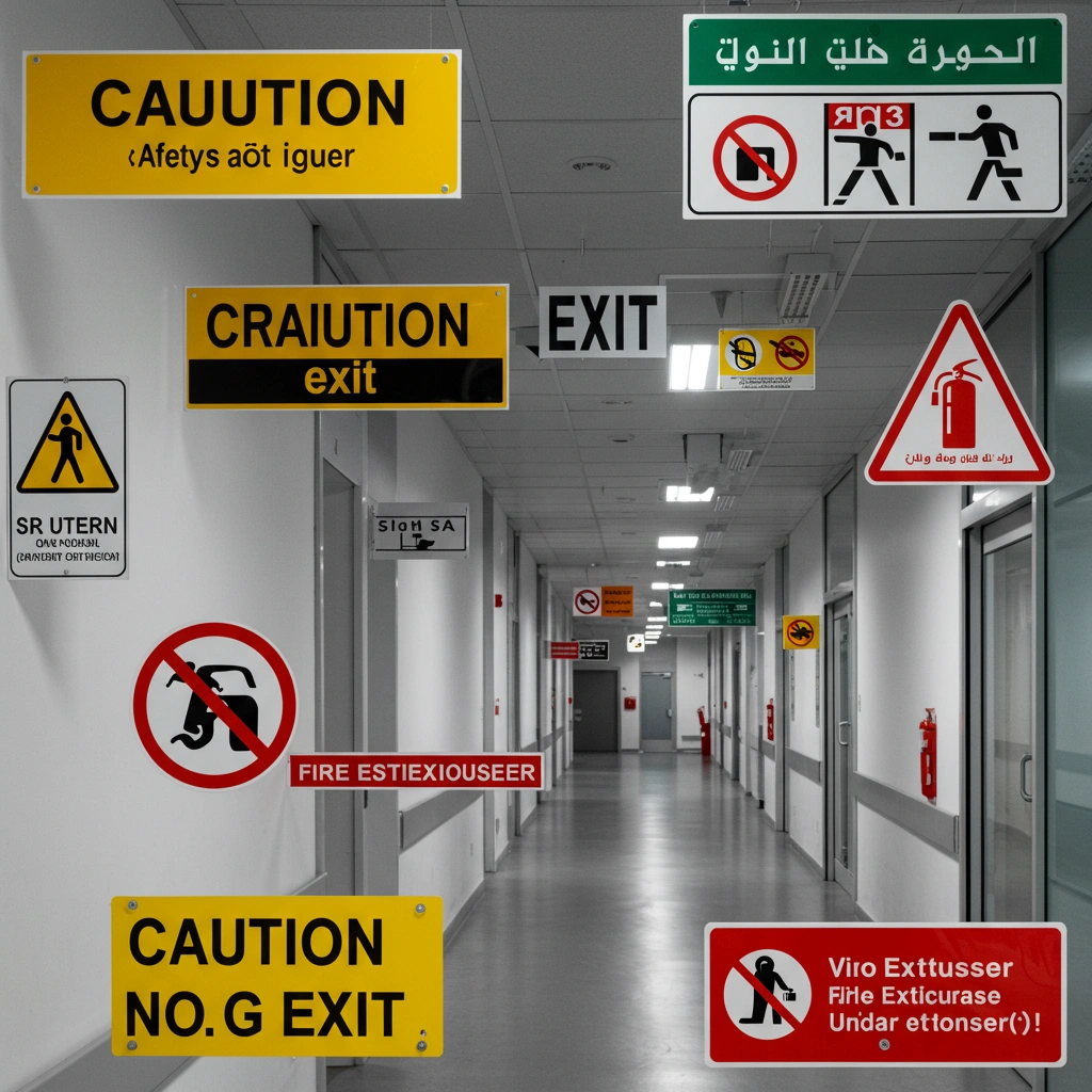 safety signage for construction site